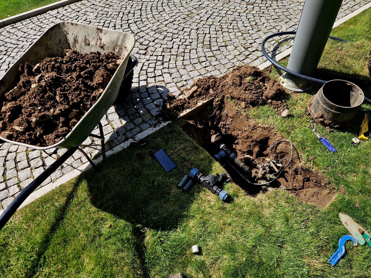 Sprinkler system installation